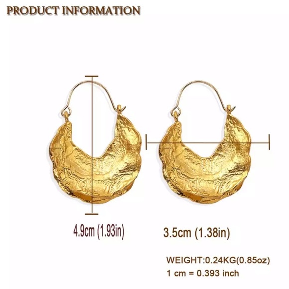 New! Crescent Moon Basket Earrings - Picture 14 of 16